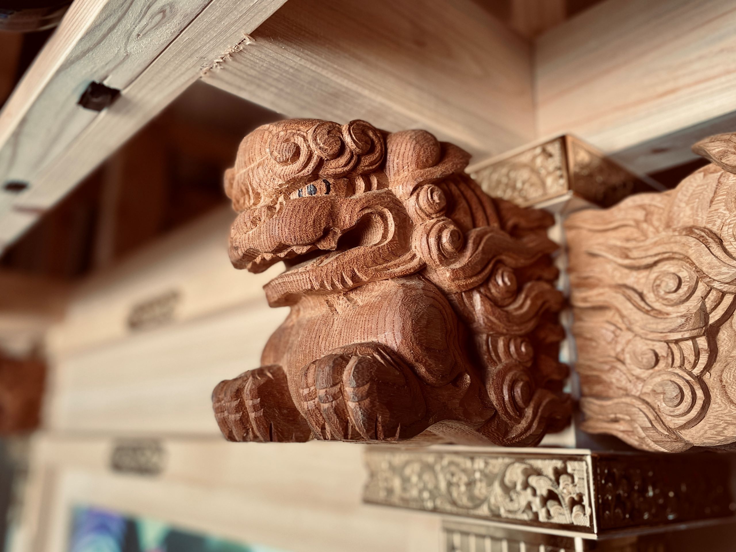 三之宮神輿の彫刻